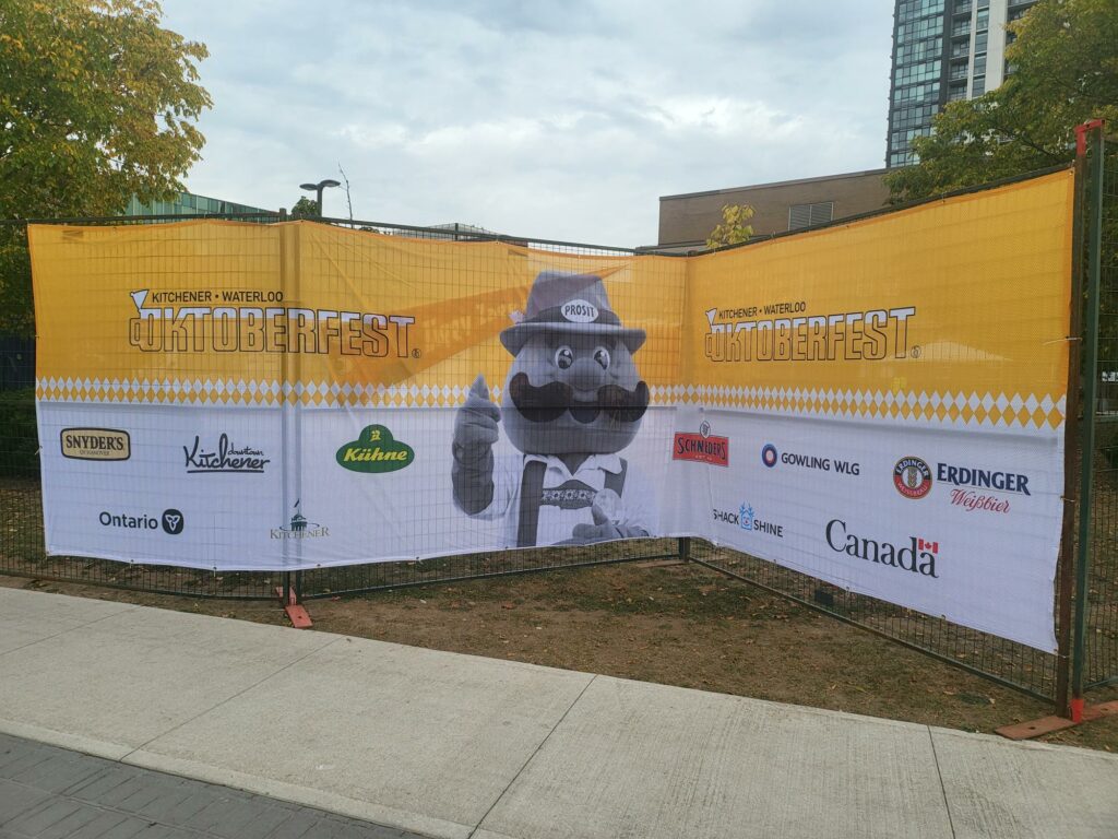 Kitchener-Waterloo Oktoberfest Fencing Mesh Banners